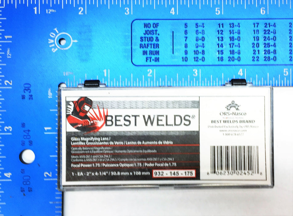 Best Welds 1.75 Focal Power Glass Magnifying Lens 932-145-175 [Lot of 4] NOS