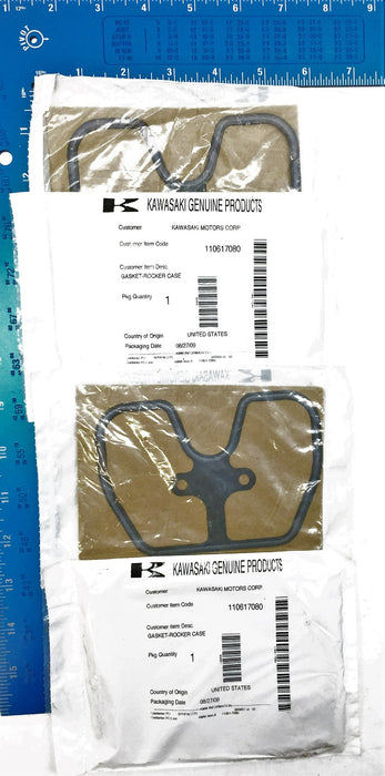 Kawasaki Rocker Case Gasket 11061-7080 (110617080) [Lot of 4] NOS