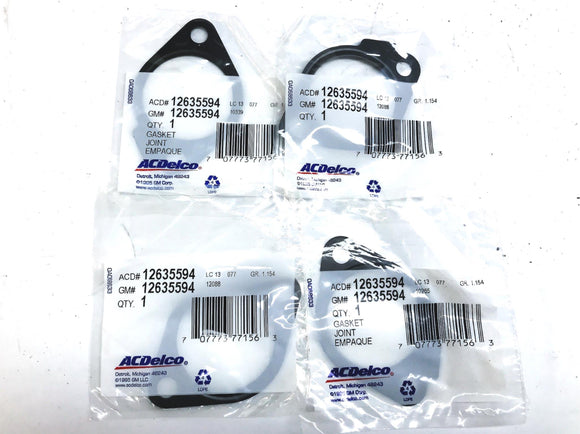 ACDelco GM OEM Water Pump Outlet Gasket 12635594 [Lot of 4] NOS