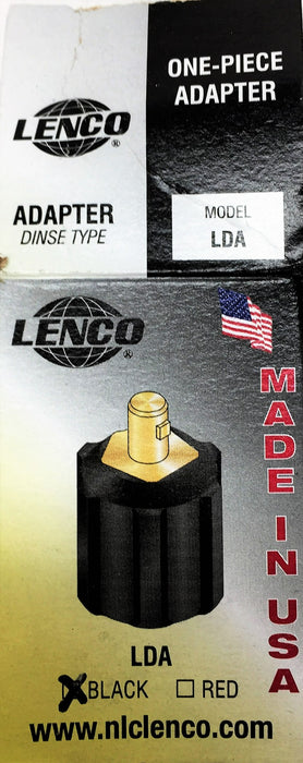 Lenco Black One-Piece Adapter LDA-2540 (053364) Adapter Black NOS