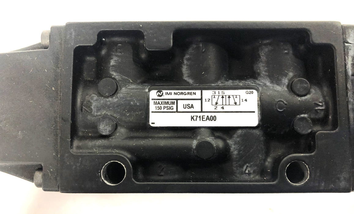 Norgren 150 PSIG Valve Pedal Assembly K71EA00 NOS