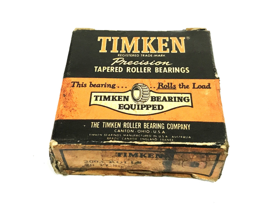 Timken Roller Bearing Rolls, Box of 20, 2003 [Lot of 2] NOS