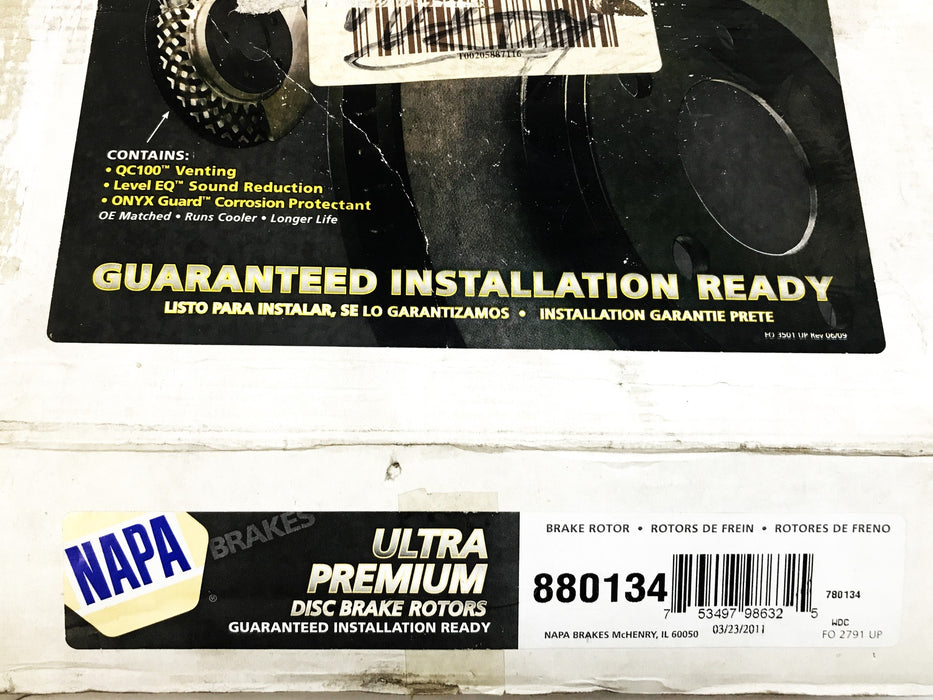 NAPA Ultra Premium Disc Brake Rotor 880134 NOS