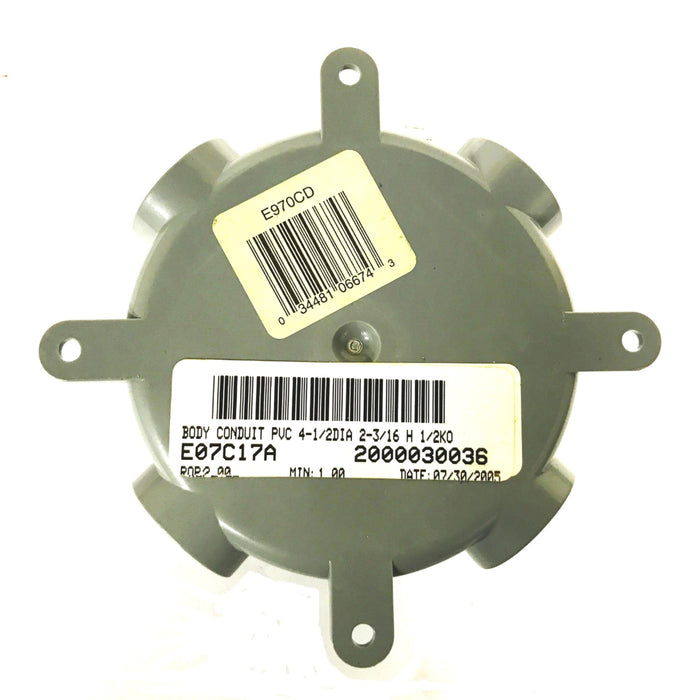 Carlon PVC 4-1/2 inch Conduit Junction Box E970CD [Lot of 2] NOS