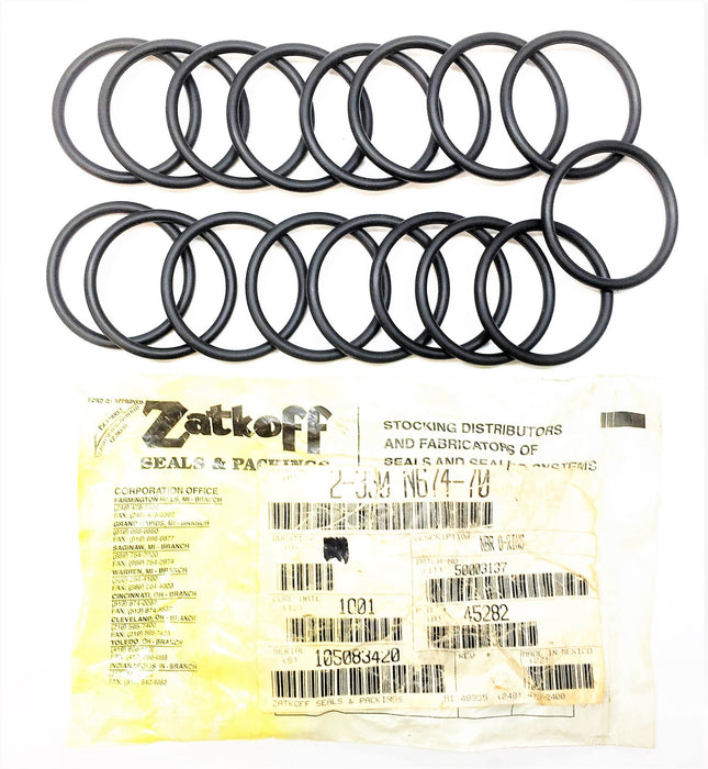 ZATKOFF Nitrile O-Ring 2-330-N674-70 [Lot of 17] NOS