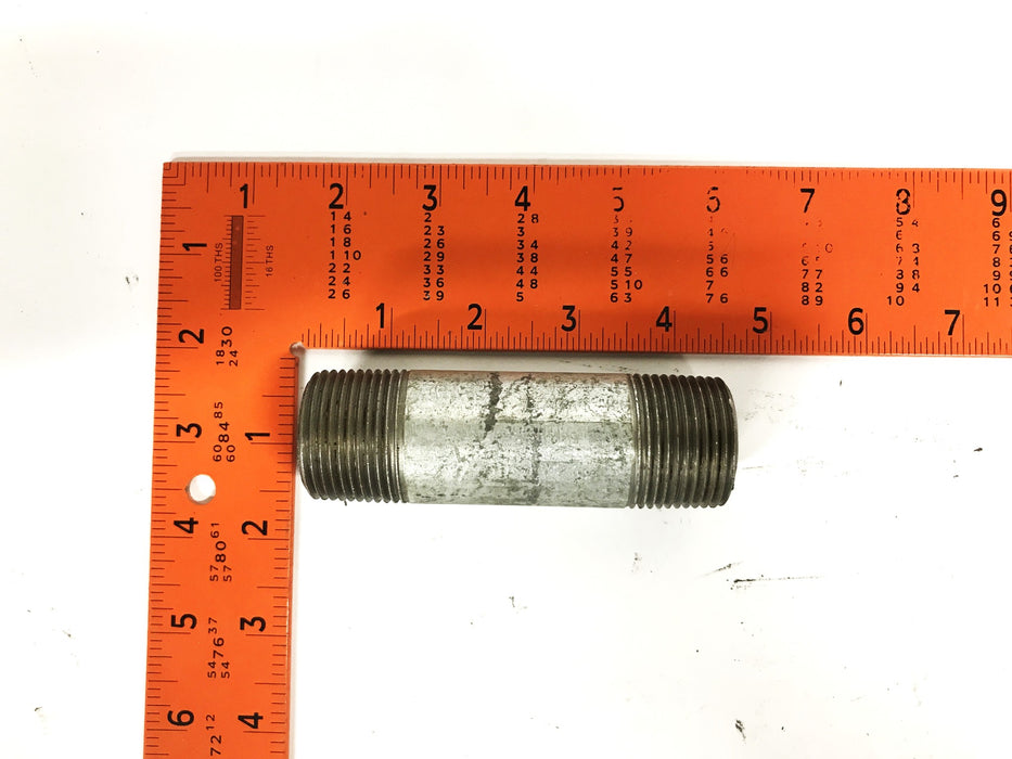 Unbranded 1 inch x 4 inch Galvanized Steel Conduit Nipple [Lot of 5] NOS