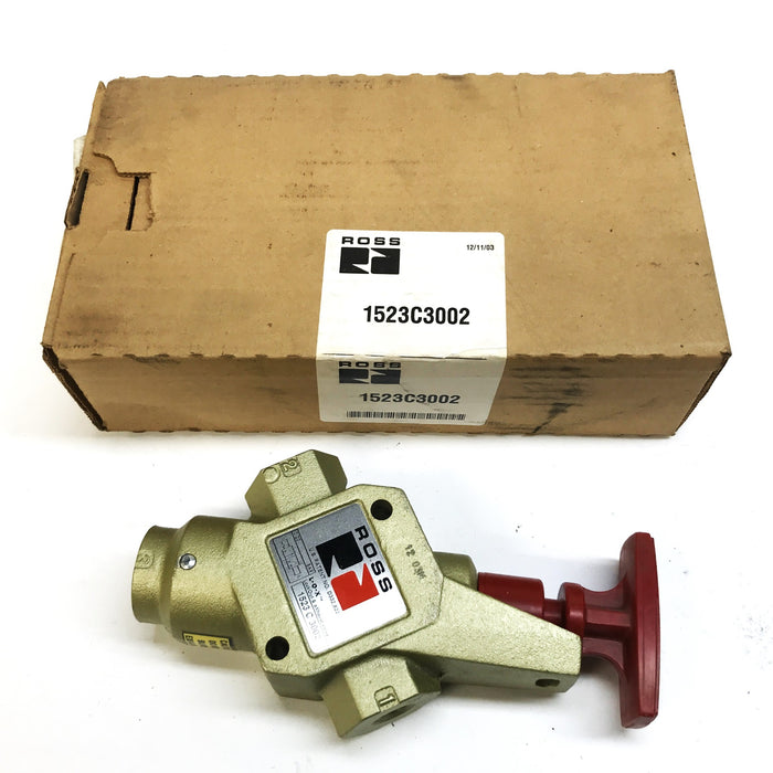 Ross Controls 3/8 inch Brass Relief Valve 1523C3002 NOS