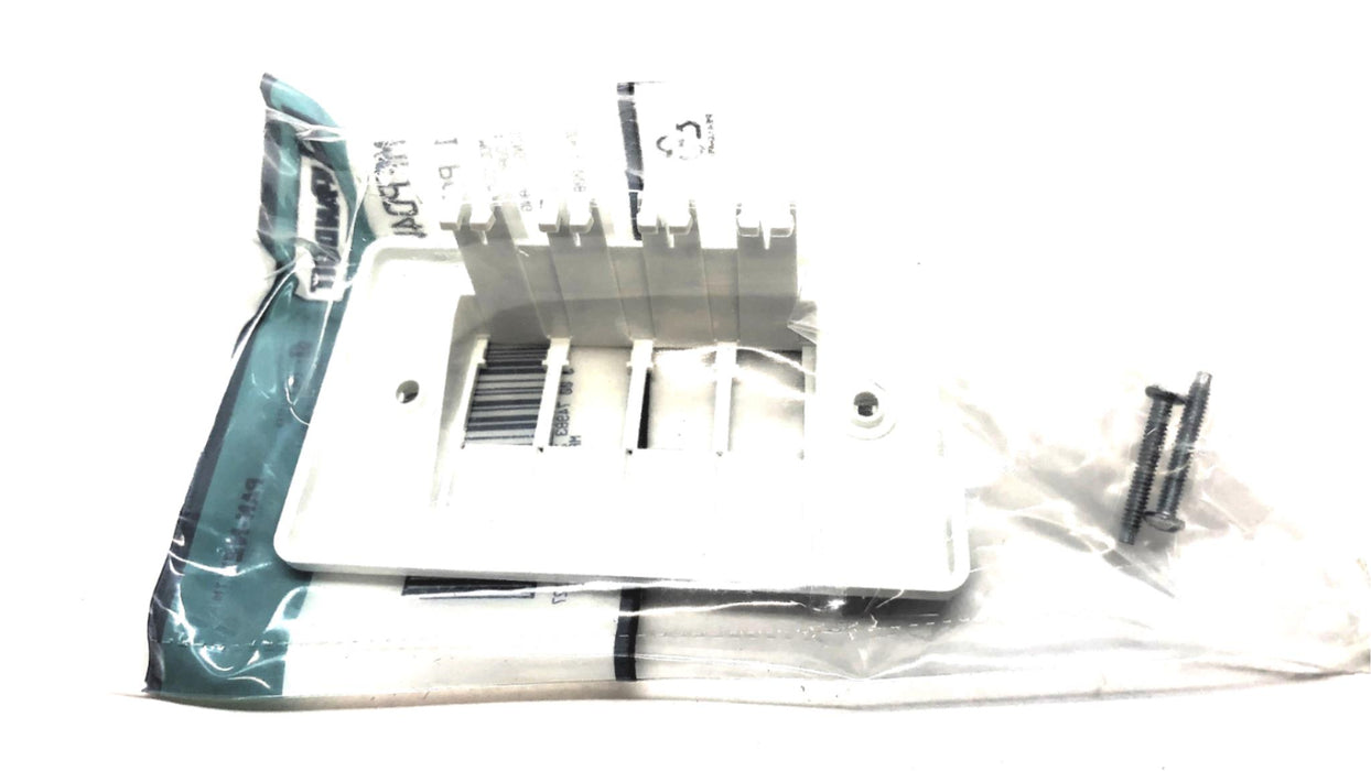 Panduit Mod-Com 4Dual Module Space Single Gang Faceplate MFPD4WH [Lot of 17] NOS