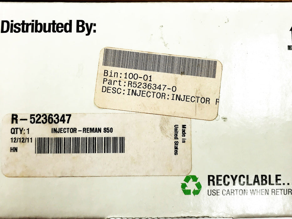 Interstate-McBee Fuel Injector R5236347 REMANUFACTURED
