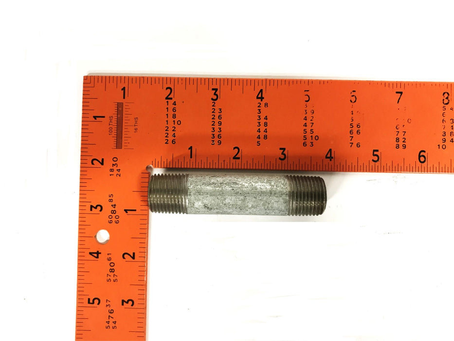 Unbranded 1/2 inch x 3-1/2 inch Galvanized Steel Conduit Nipple [Lot of 6] NOS