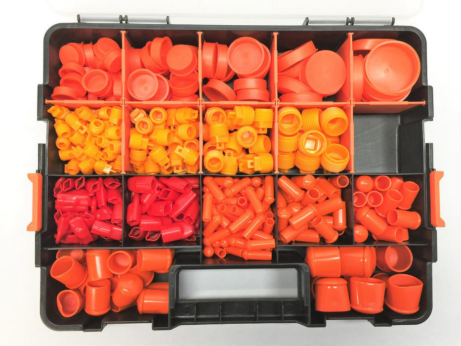 HDX Organizer Case of Assorted FME Caps and Plugs NOS