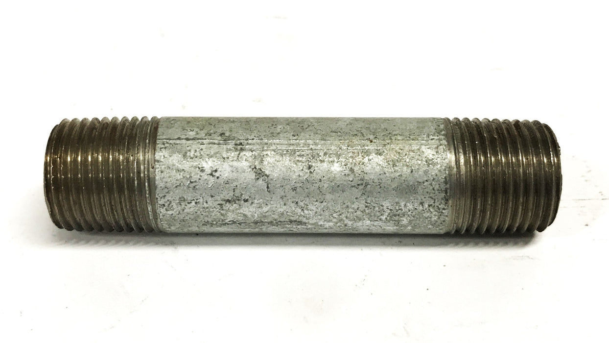 Unbranded 1/2 inch x 3-1/2 inch Galvanized Steel Conduit Nipple [Lot of 6] NOS