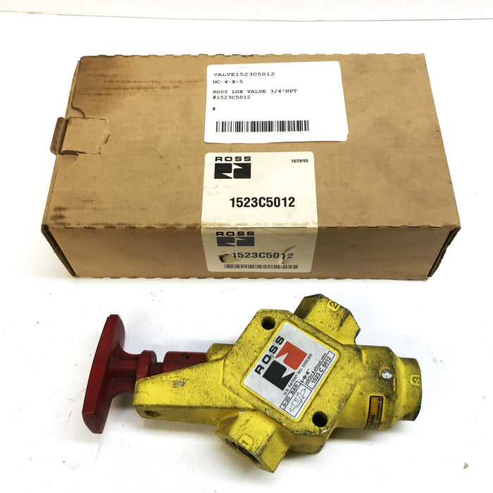 Ross Controls 3/4 inch Brass Relief Valve 1523C5012 USED