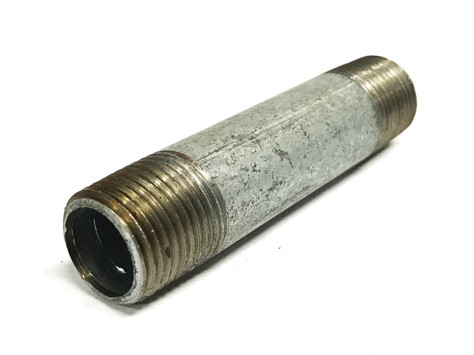 Unbranded 1/2 inch x 3-1/2 inch Galvanized Steel Conduit Nipple [Lot of 6] NOS