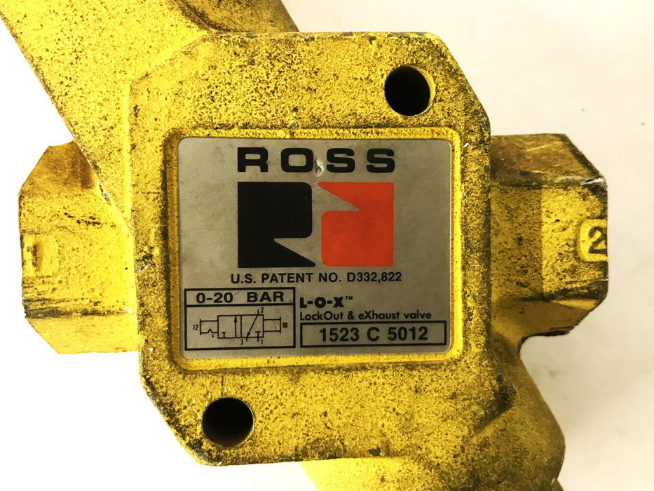 Ross Controls 3/4 inch Brass Relief Valve 1523C5012 USED