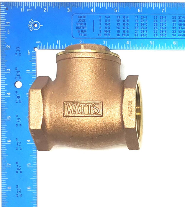 WATTS 2" Brass Swing Check Valve 125WSP NOS