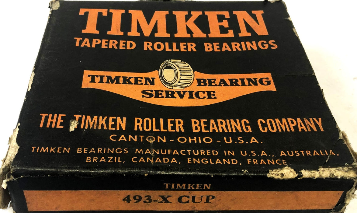 Timken Tapered Roller Bearing Cup 493X NOS