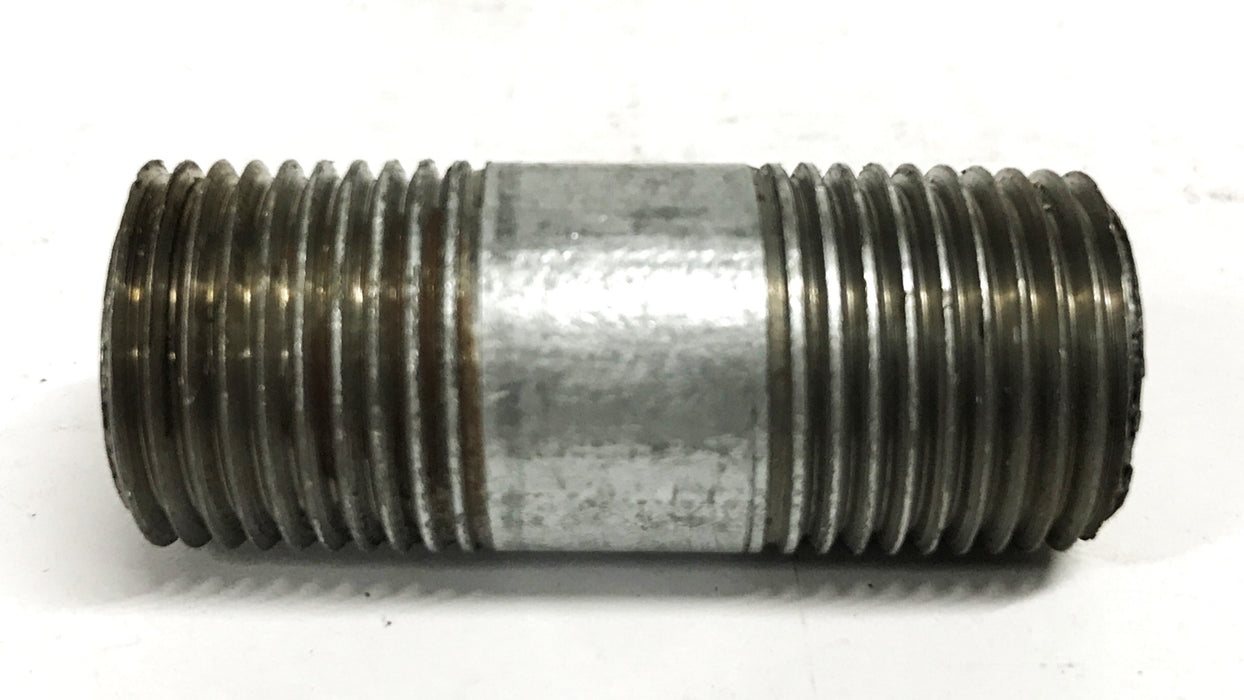 Unbranded 1/2 inch x 2 inch Galvanized Steel Conduit Nipple [Lot of 5] NOS