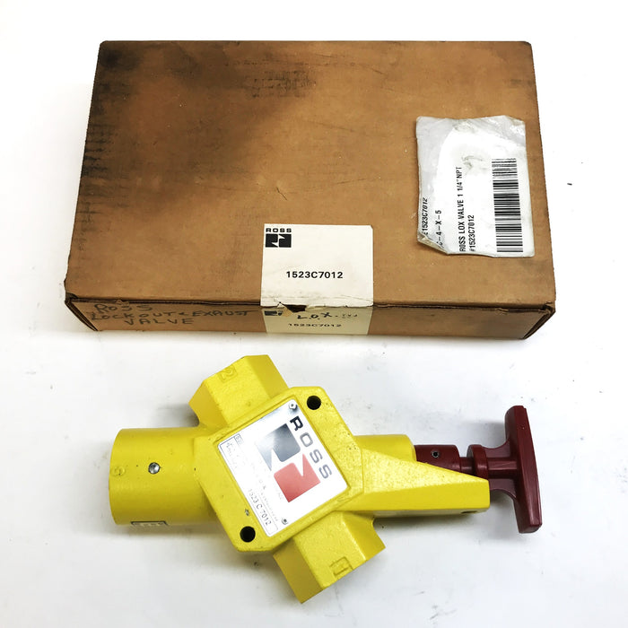 Ross Controls 1-1/4 inch Brass Lockout and Exhaust Valve 1523C7012 NOS