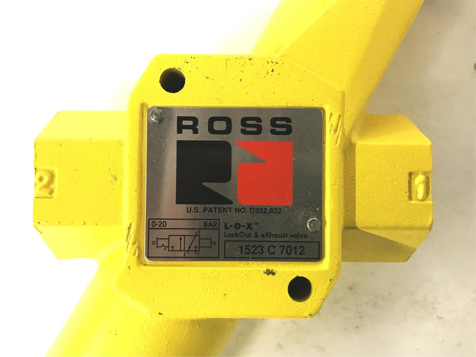 Ross Controls 1-1/4 inch Brass Lockout and Exhaust Valve 1523C7012 NOS