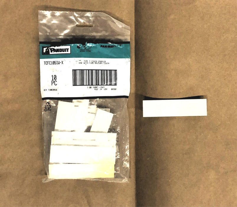 Panduit Pack of (10) Type T Cover Coupler TCFC105 (TCFC105IW-X) NOS