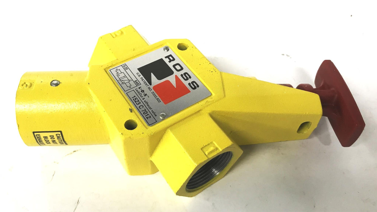 Ross Controls 1-1/4 inch Brass Lockout and Exhaust Valve 1523C7012 NOS