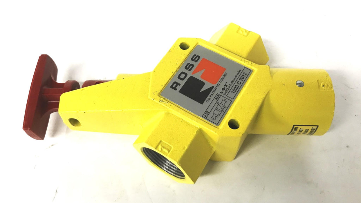 Ross Controls 1-1/4 inch Brass Lockout and Exhaust Valve 1523C7012 NOS