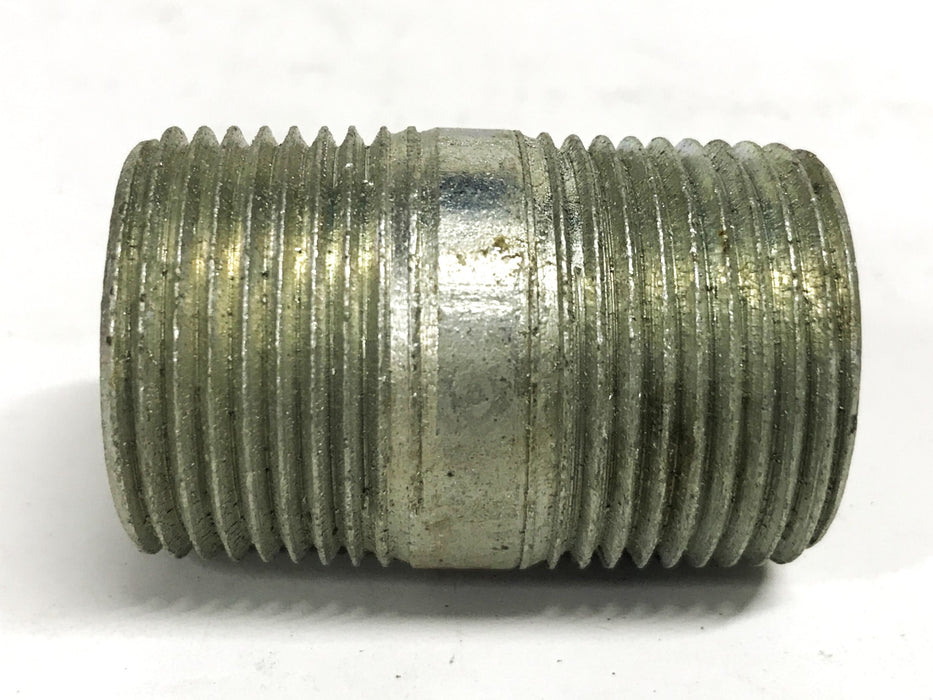 Unbranded 1 inch x 2 inch Galvanized Steel Conduit Nipple [Lot of 5] NOS