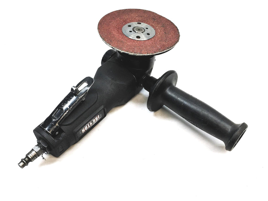 Ironton 5 Inch 90 PSI 10,000 RPM Angle Air Grinder With Disc Backing 47912 USED