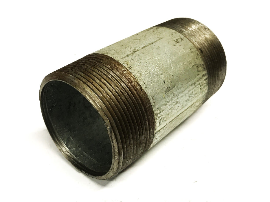 Unbranded 2 inch x 4 inch Galvanized Steel Conduit Nipple [Lot of 3] NOS