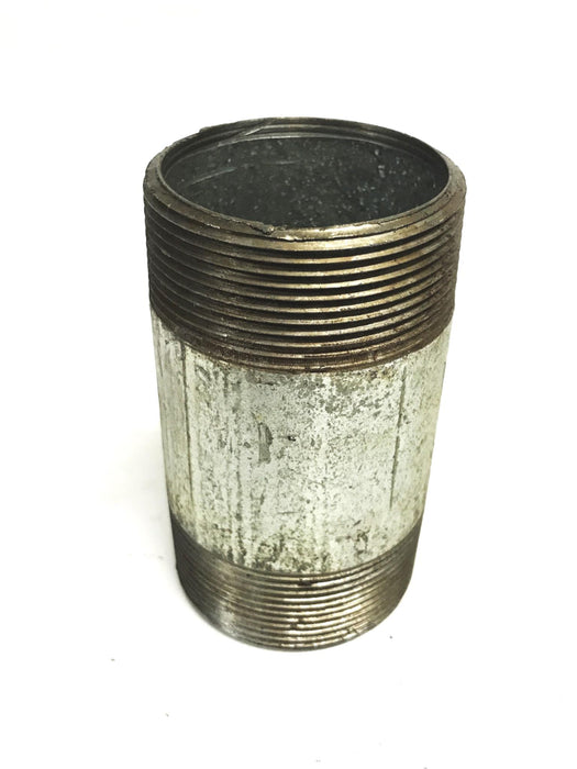 Unbranded 2 inch x 4 inch Galvanized Steel Conduit Nipple [Lot of 3] NOS