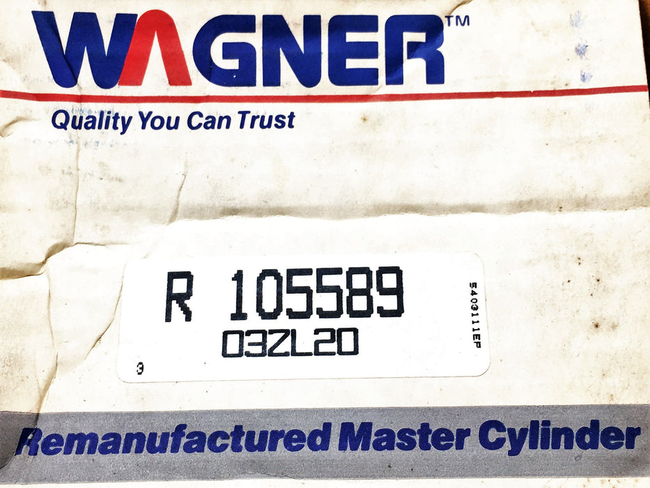 Wagner Brake Master Cylinder R105589 REMANUFACTURED