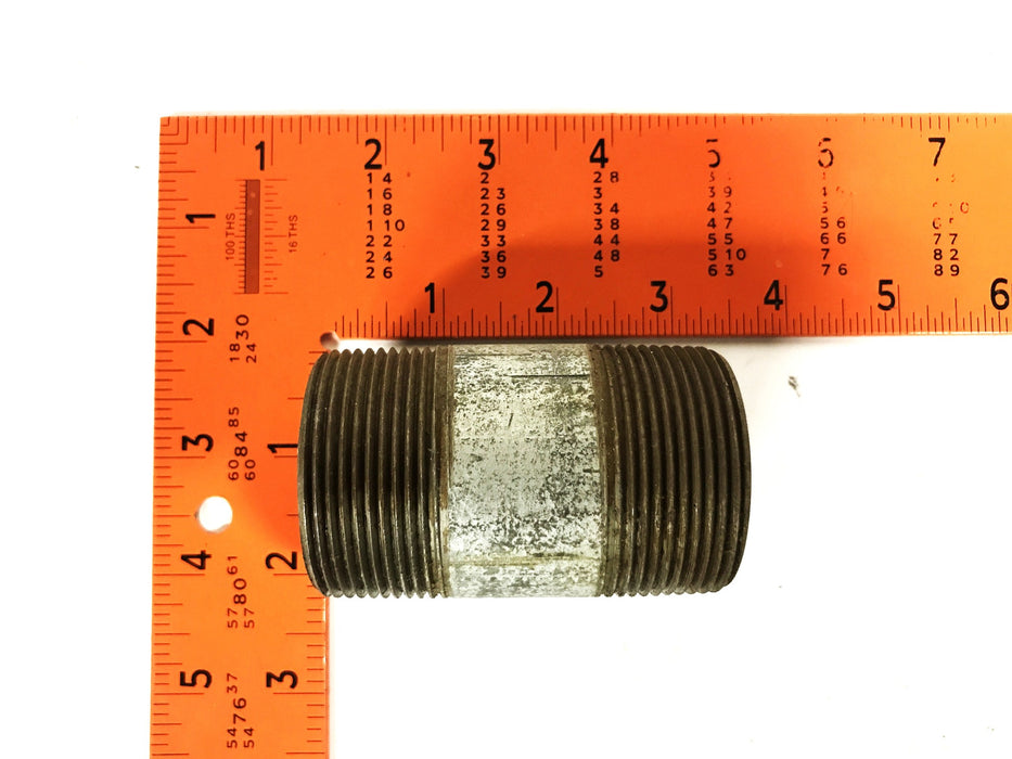 Unbranded 1-1/2 inch x 3 inch Galvanized Steel Conduit Nipple [Lot of 3] NOS