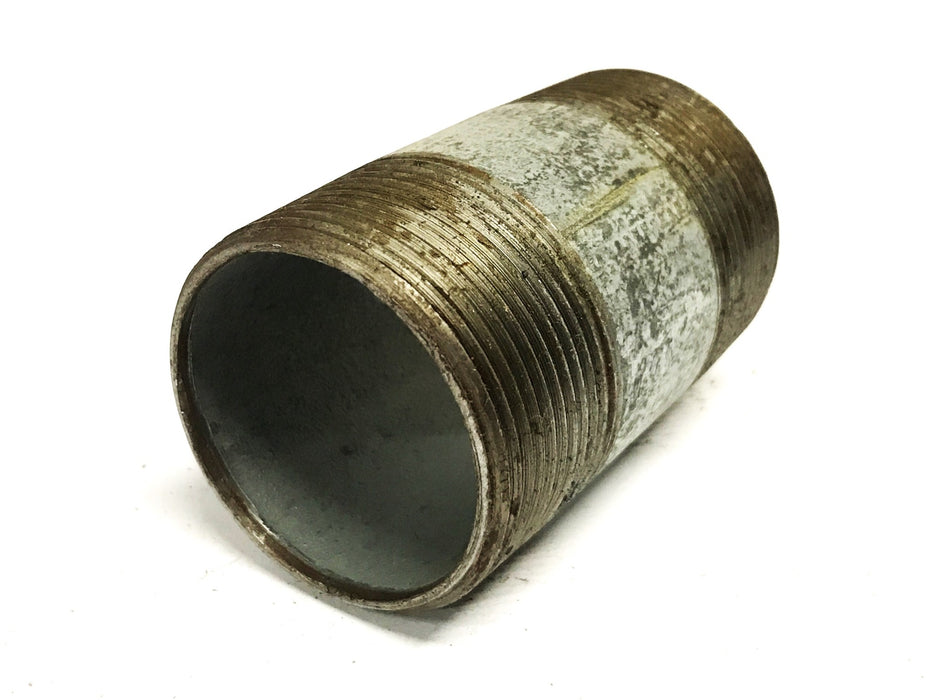 Unbranded 1-1/2 inch x 3 inch Galvanized Steel Conduit Nipple [Lot of 3] NOS