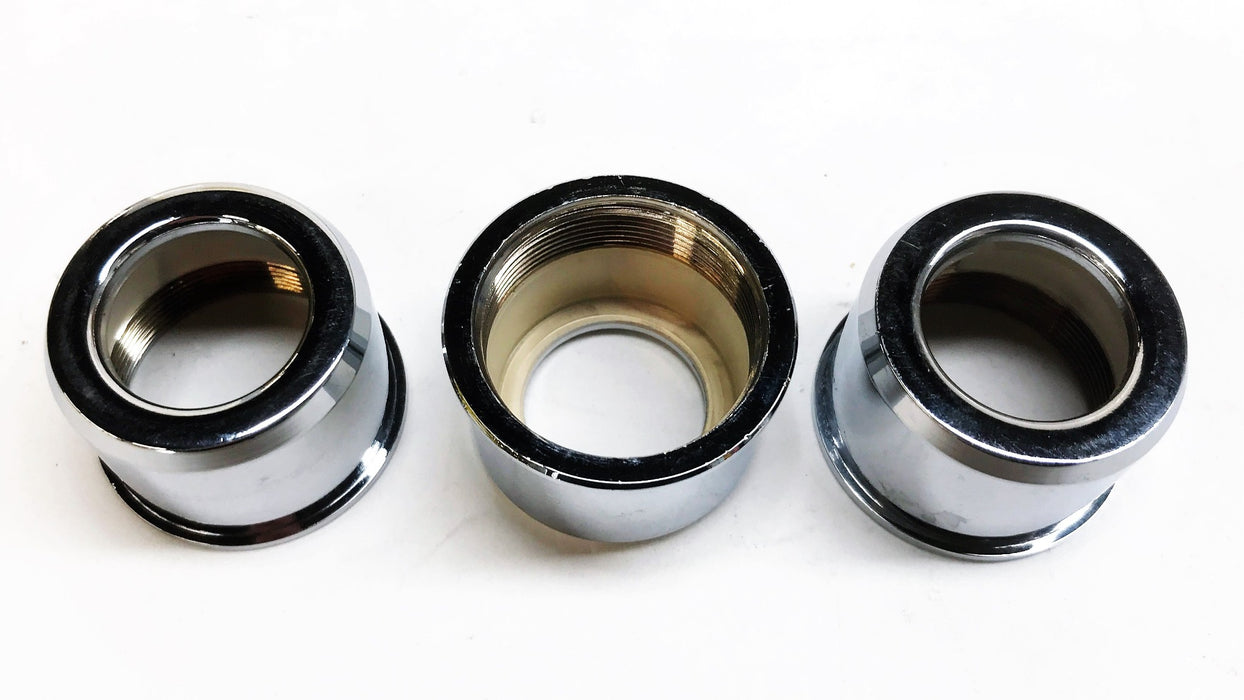 Unbranded 1" High Chrome Escutcheon for 3/4" Pipe [Lot of 3] NOS