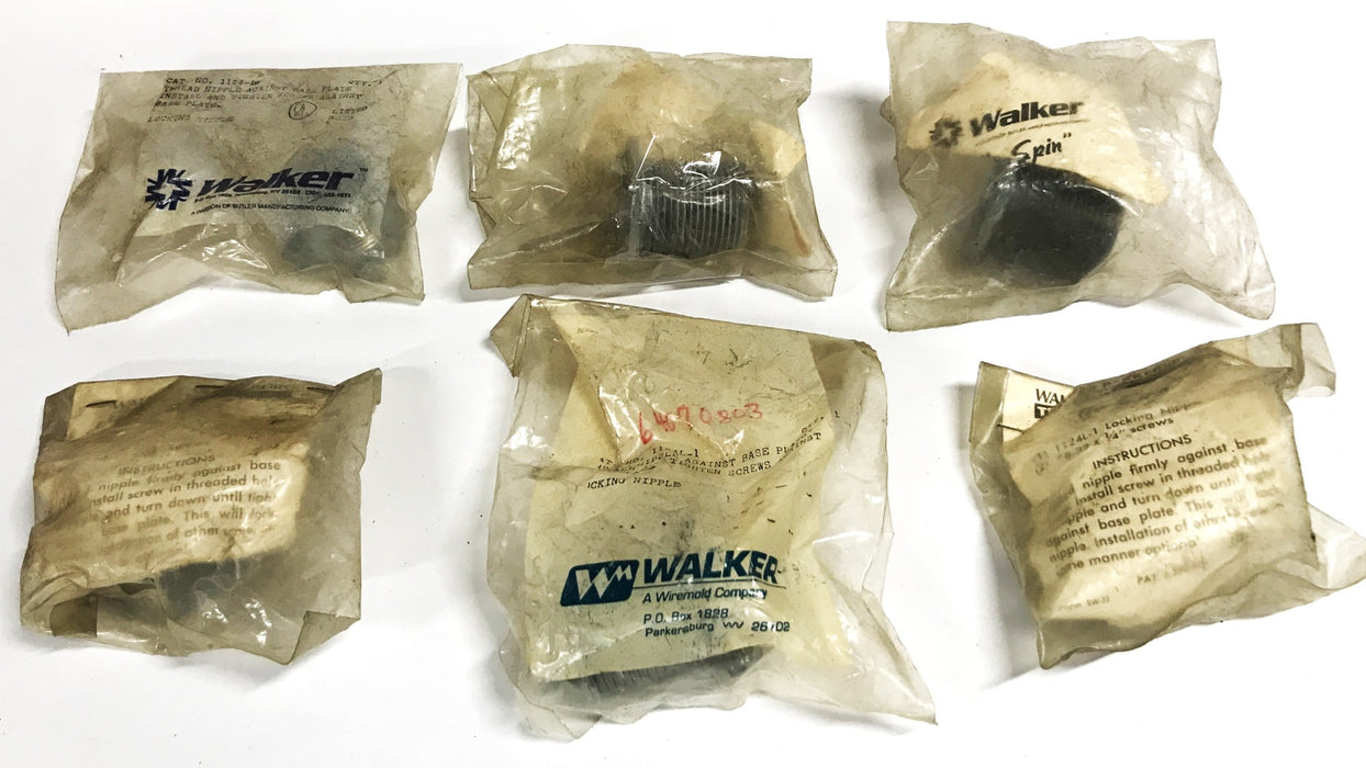 Walker "No-Spin" Locking Conduit Nipple 1124L-1 [Lot of 6] NOS