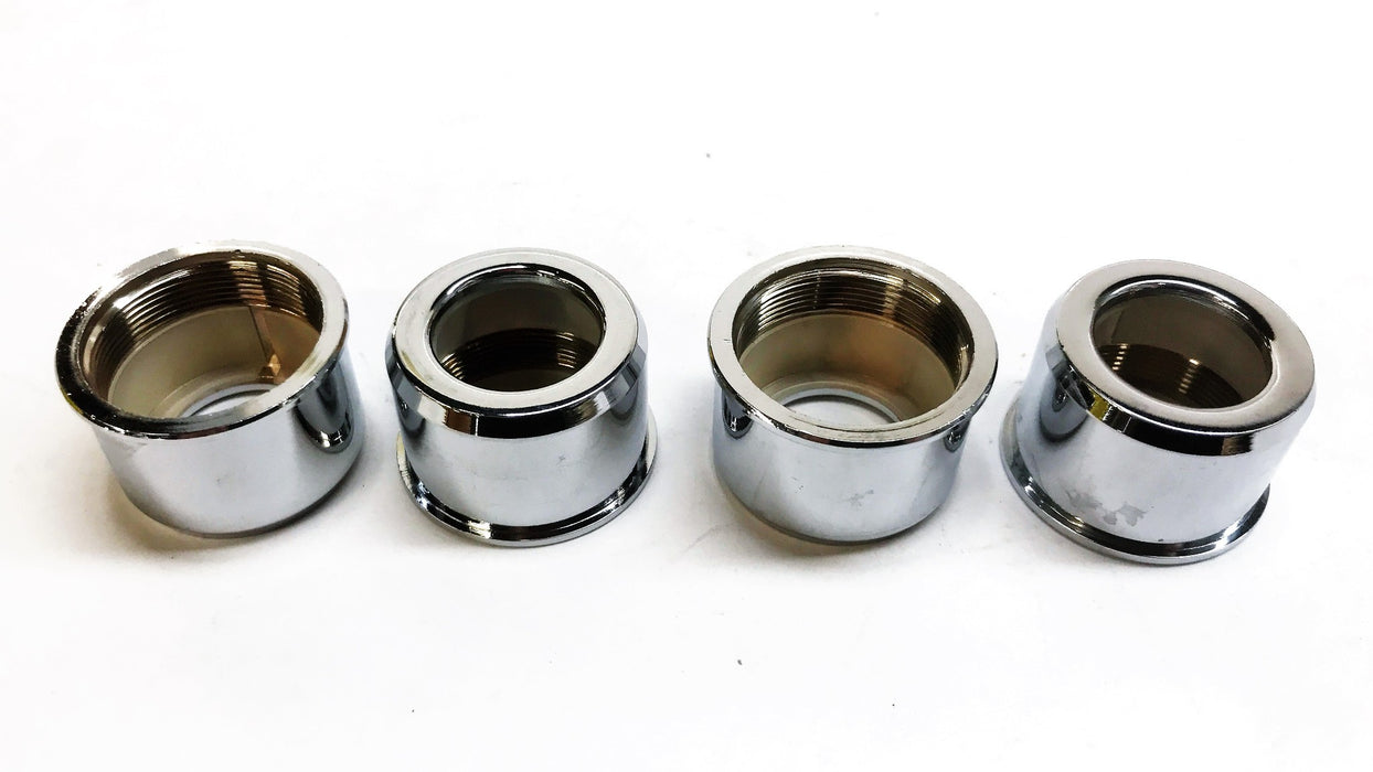 Unbranded 1" High Chrome Escutcheon for 3/4" Pipe [Lot of 4] NOS