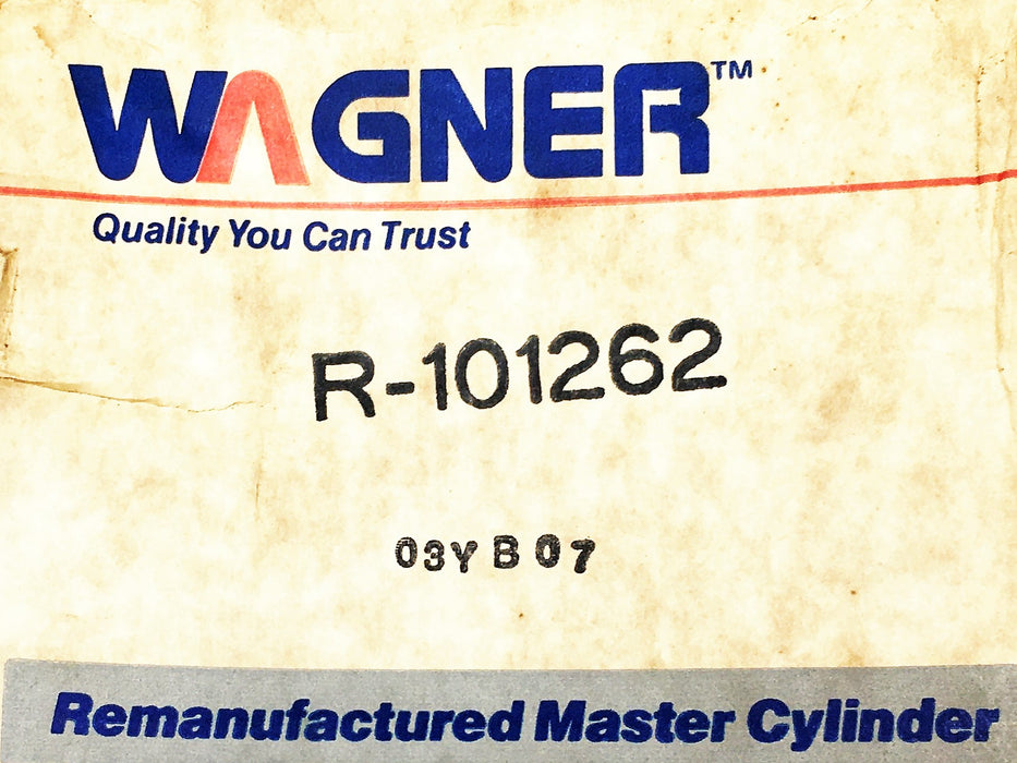 Wagner Brake Master Cylinder R101262 REMANUFACTURED