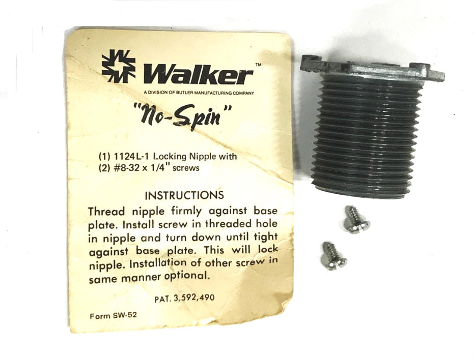 Walker "No-Spin" Locking Conduit Nipple 1124L-1 [Lot of 6] NOS