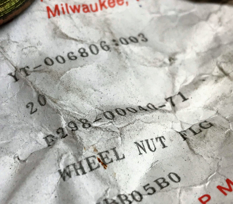 Rexworks/Budd Wheel Nut 298-00040-71 (P298-00040-71) [Lot of 2] NOS