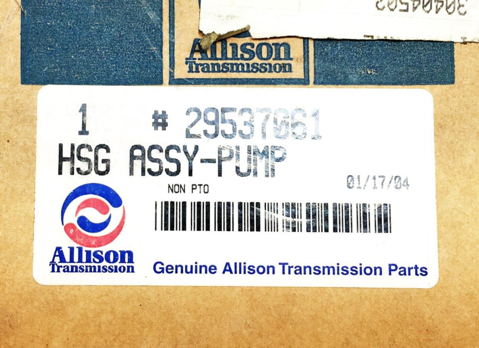 Allison Transmission Pump Housing Assembly 29537061 NOS