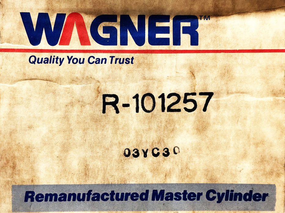 Wagner Brake Master Cylinder R101257 REMANUFACTURED