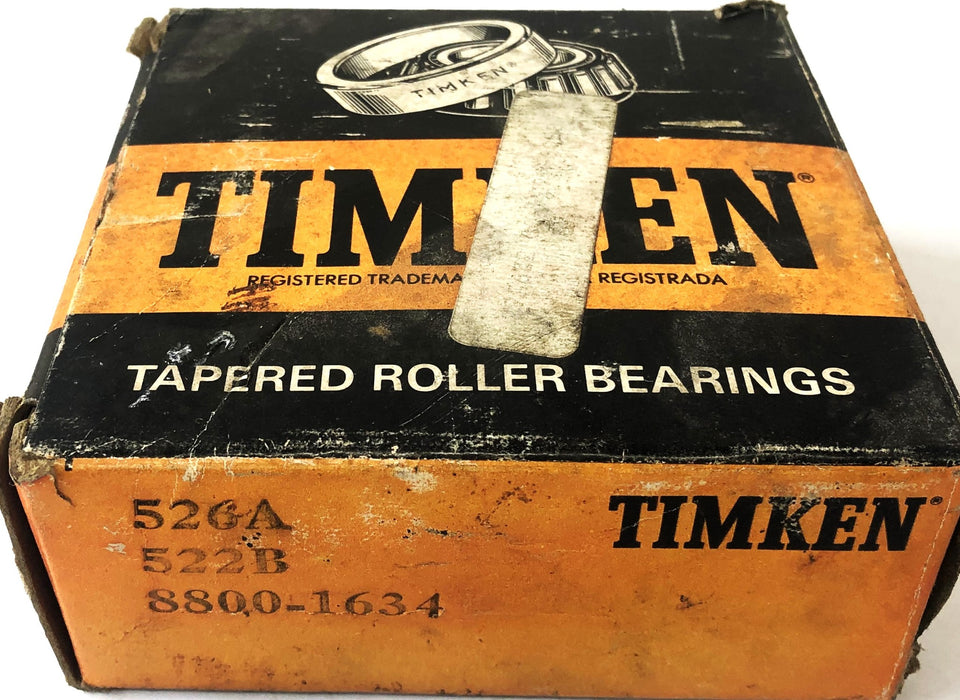 Timken Tapered Roller Bearing 526A/522B NOS