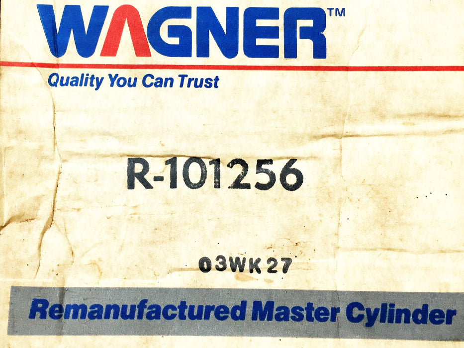 Wagner Brake Master Cylinder R101256 REMANUFACTURED