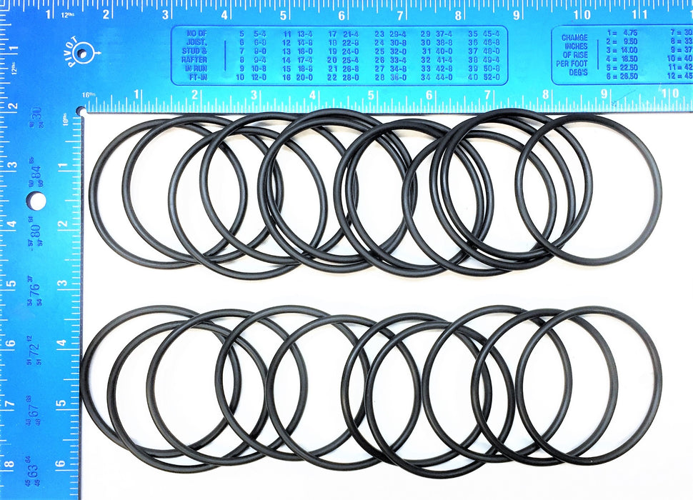 DURO 70 Black Nitrile O-Ring 2-5/8"ODX 2-3/8"IDX1/8"CS AS568-229 [Lot of 22] NOS