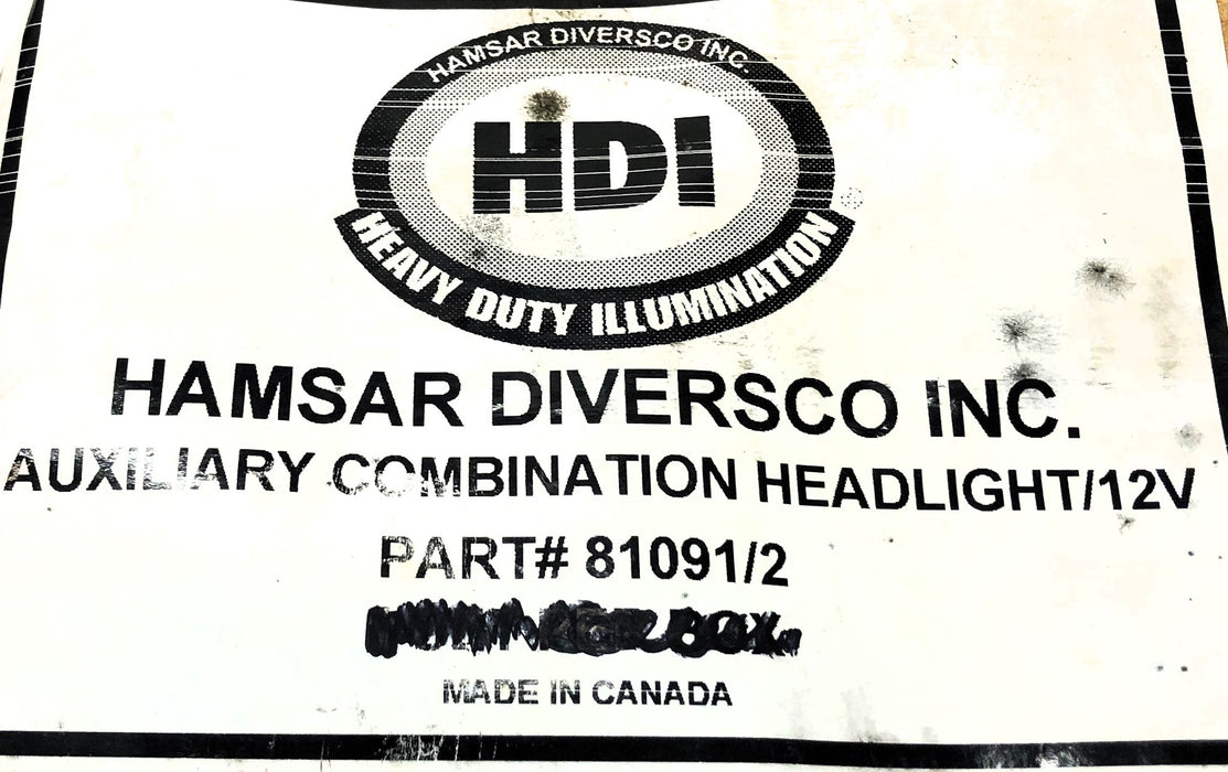 Hamsar Diversco RH 12V Headlight Assembly For Snow Plow 81091/2/R (81091/2) NOS
