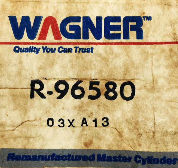 Wagner Brake Master Cylinder R96580 REMANUFACTURED