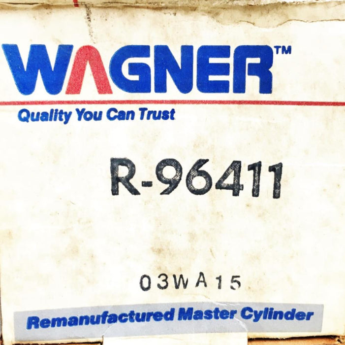 Wagner Brake Master Cylinder R96411 REMANUFACTURED