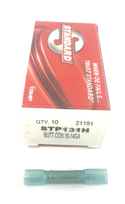 Standard Motor Products Pack (10 pcs) of 16-14GA Butt Connectors STP131H NOS