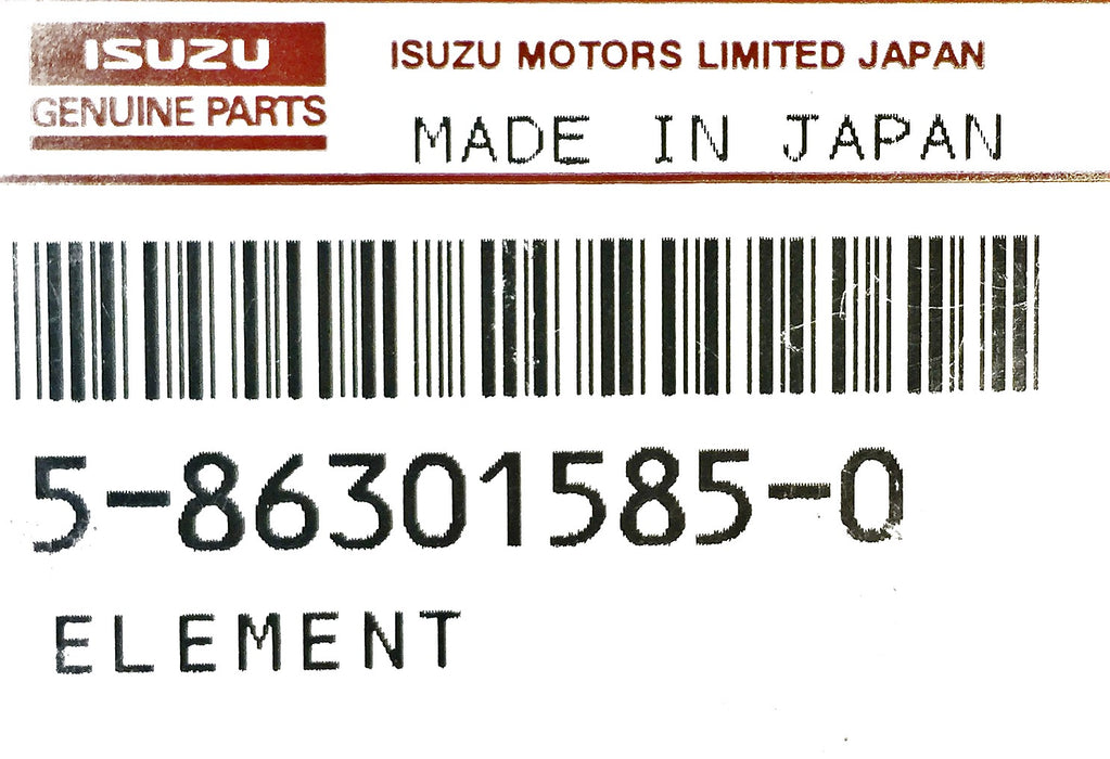 Isuzu Fuel Filter 5-86301585-0 (5863015850) [Lot of 2] NOS
